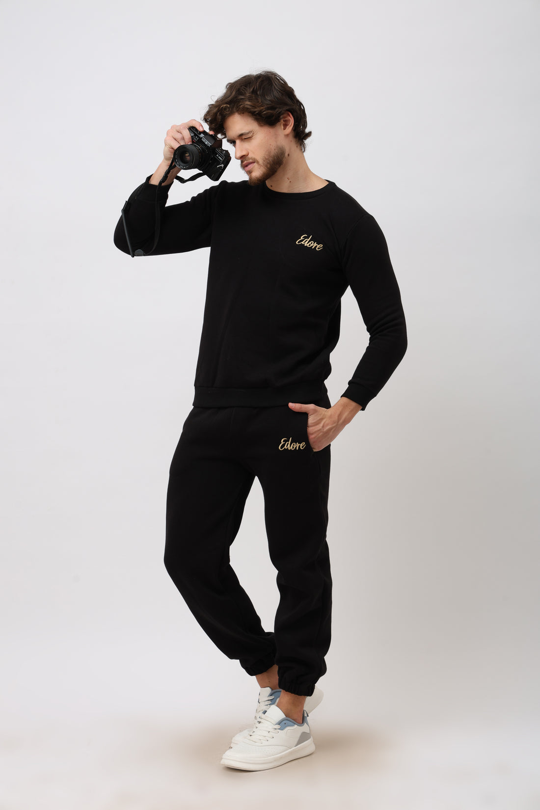 Halo Unisex Black Joggers