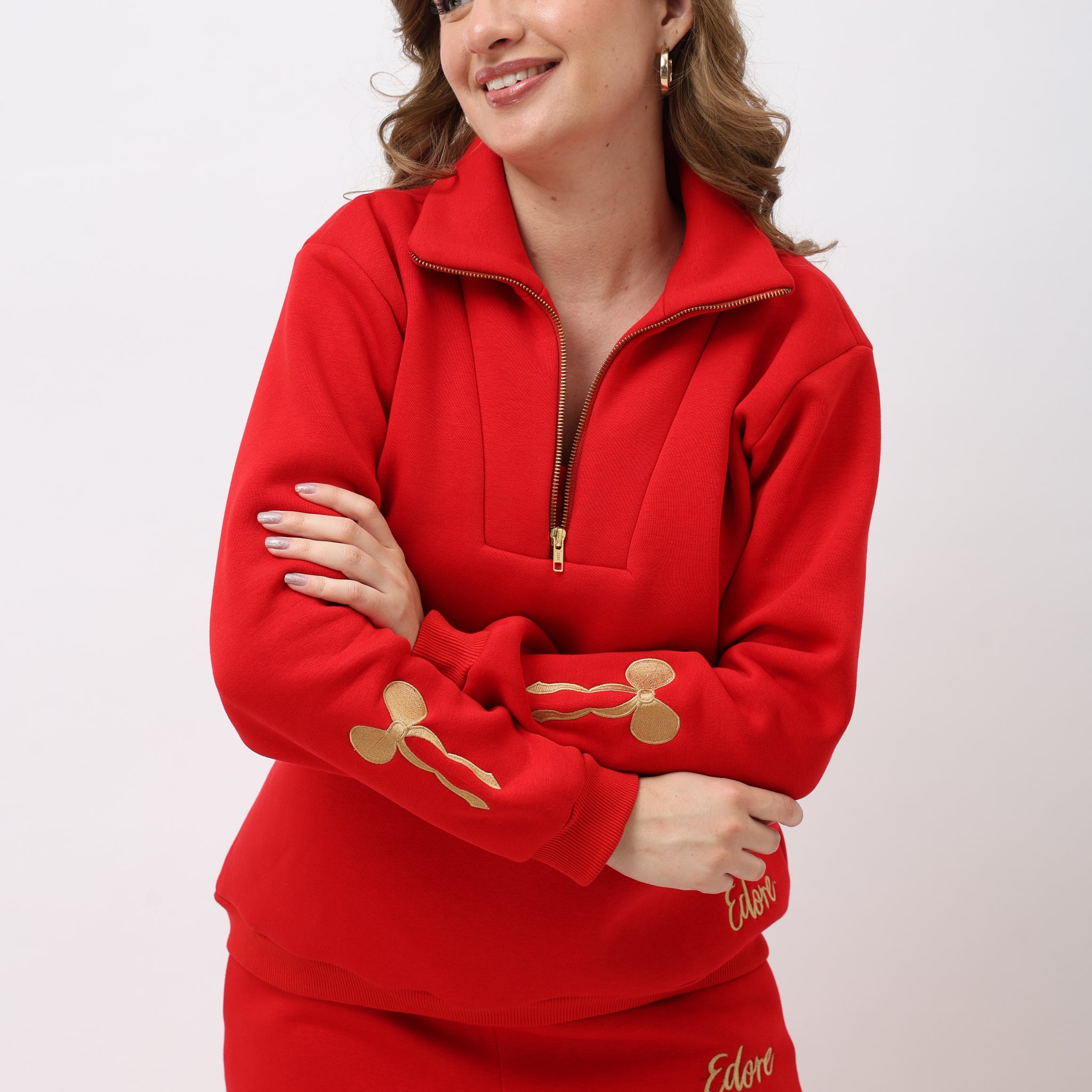 Elva Red Sweatshirt