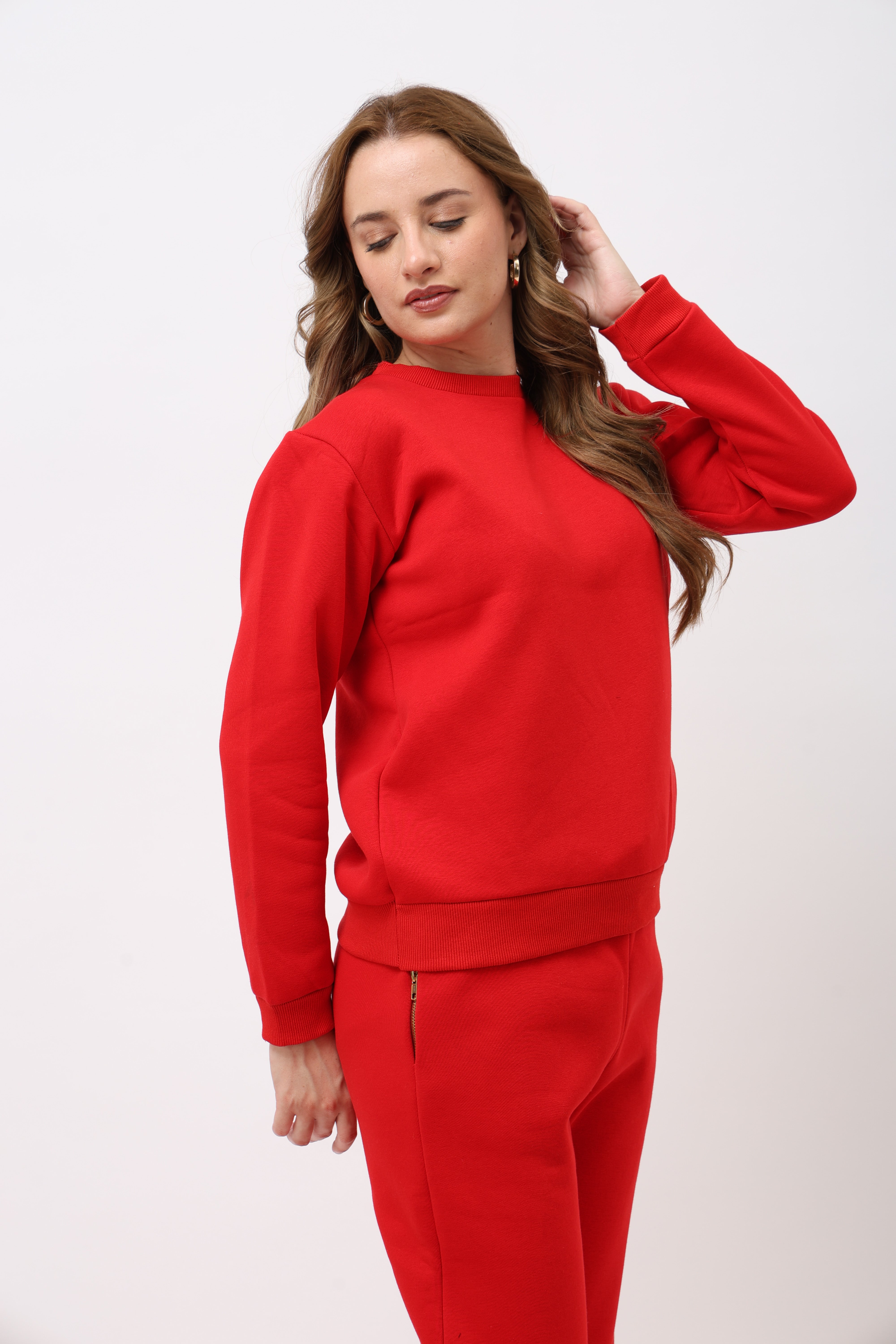 Eron Unisex Red Sweatshirt