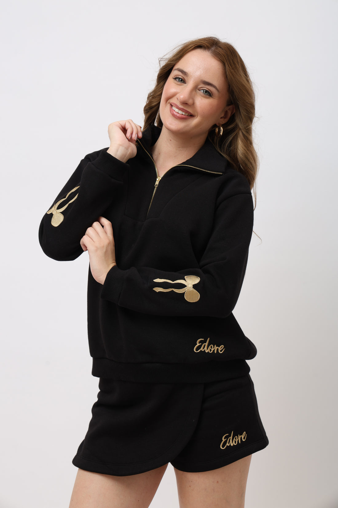 Elva Black Sweatshirt
