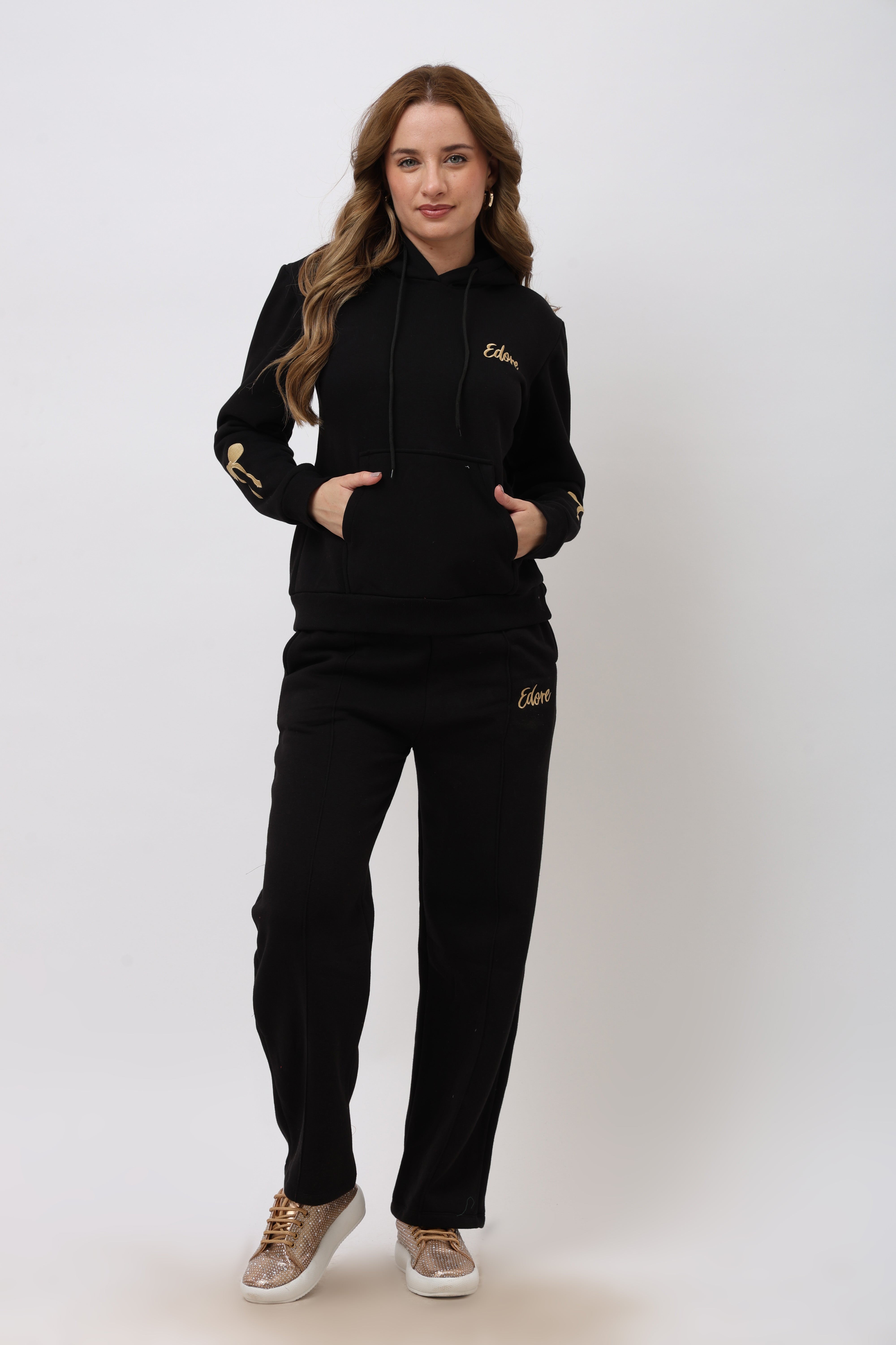 Rhea Black Bow Hoodie