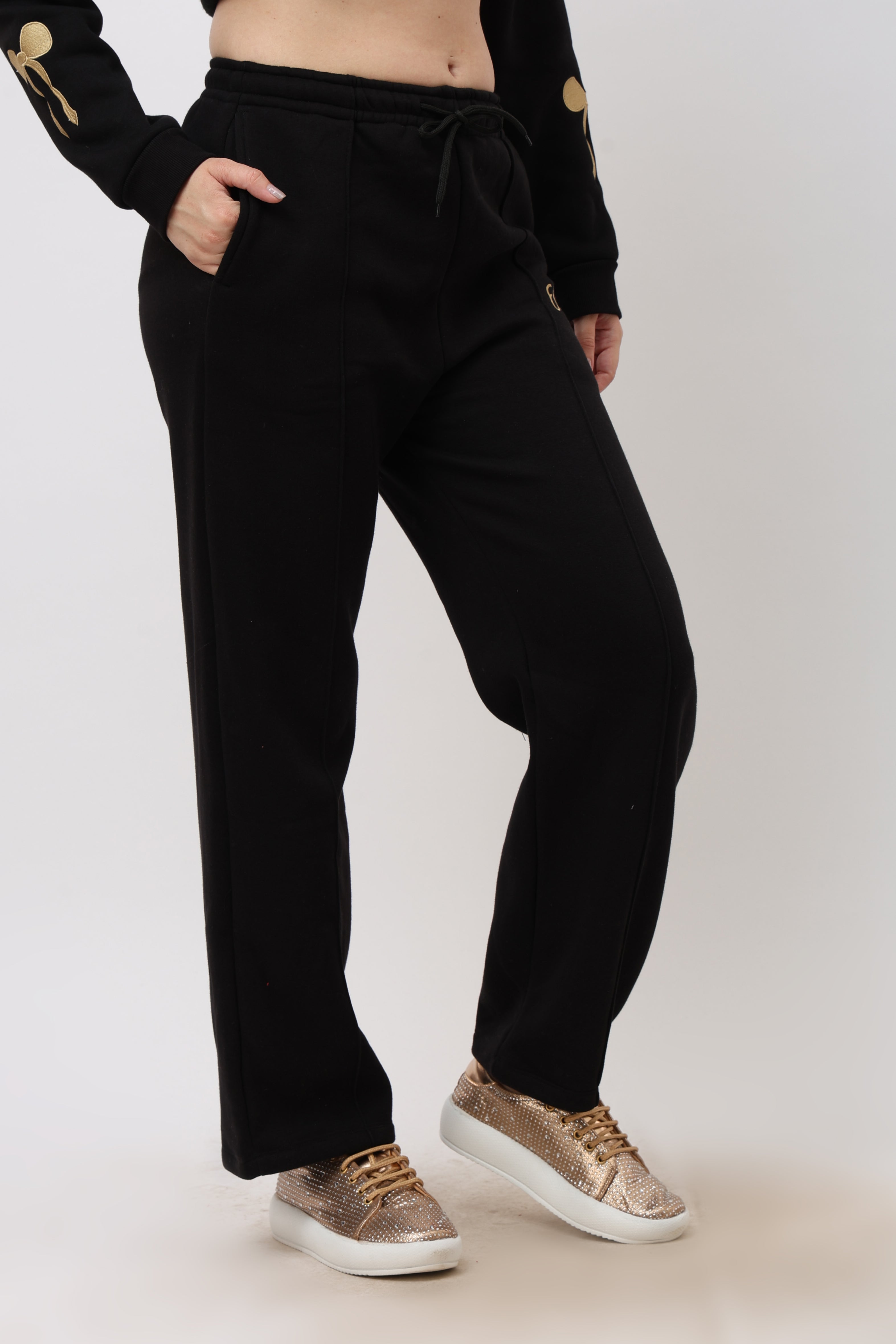 Kaia Black Relaxed Fit Pyjama