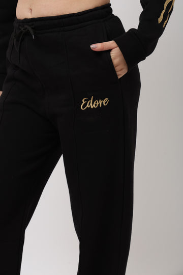 Kaia Black Relaxed Fit Pyjama