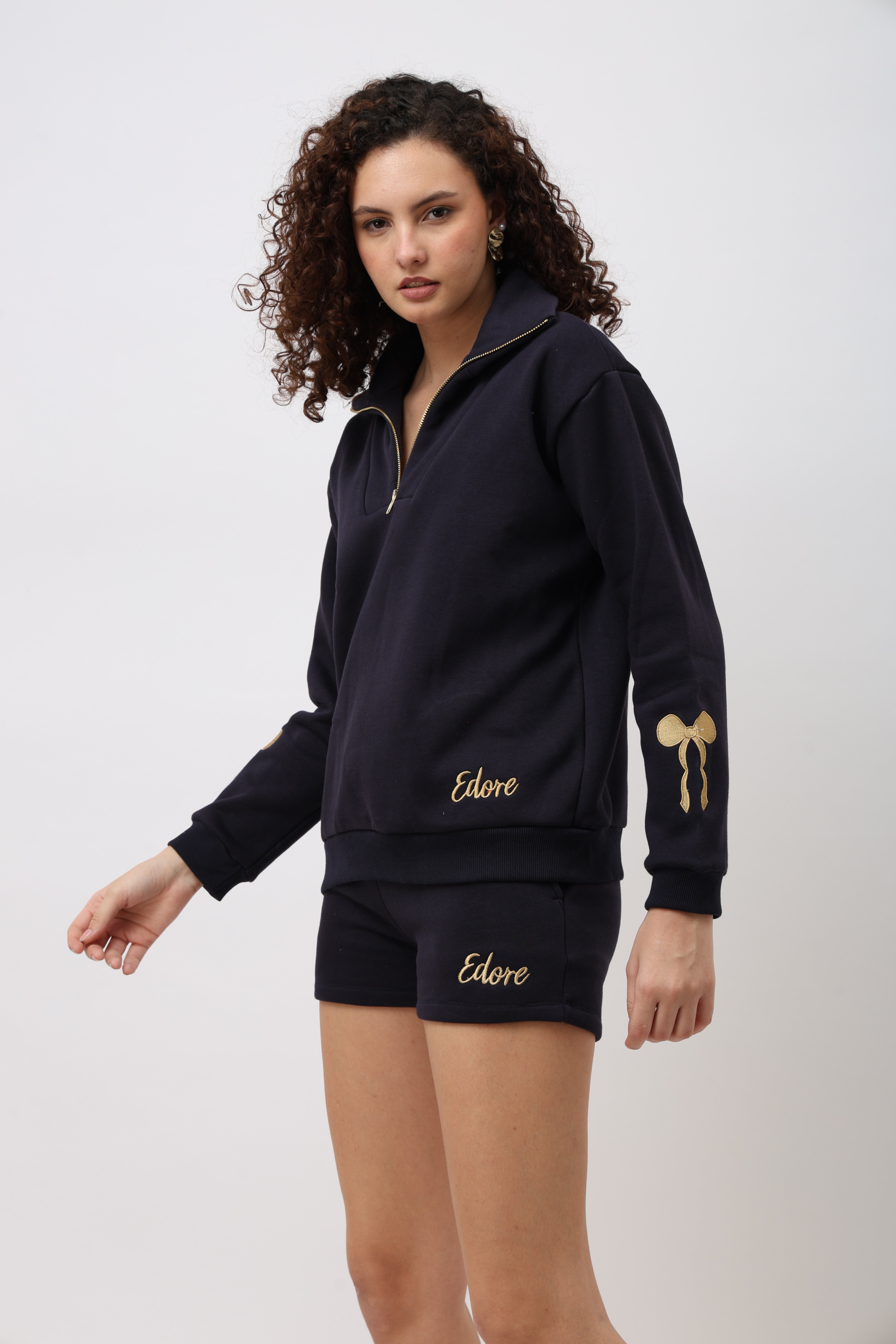 Elva Navy Blue Sweatshirt