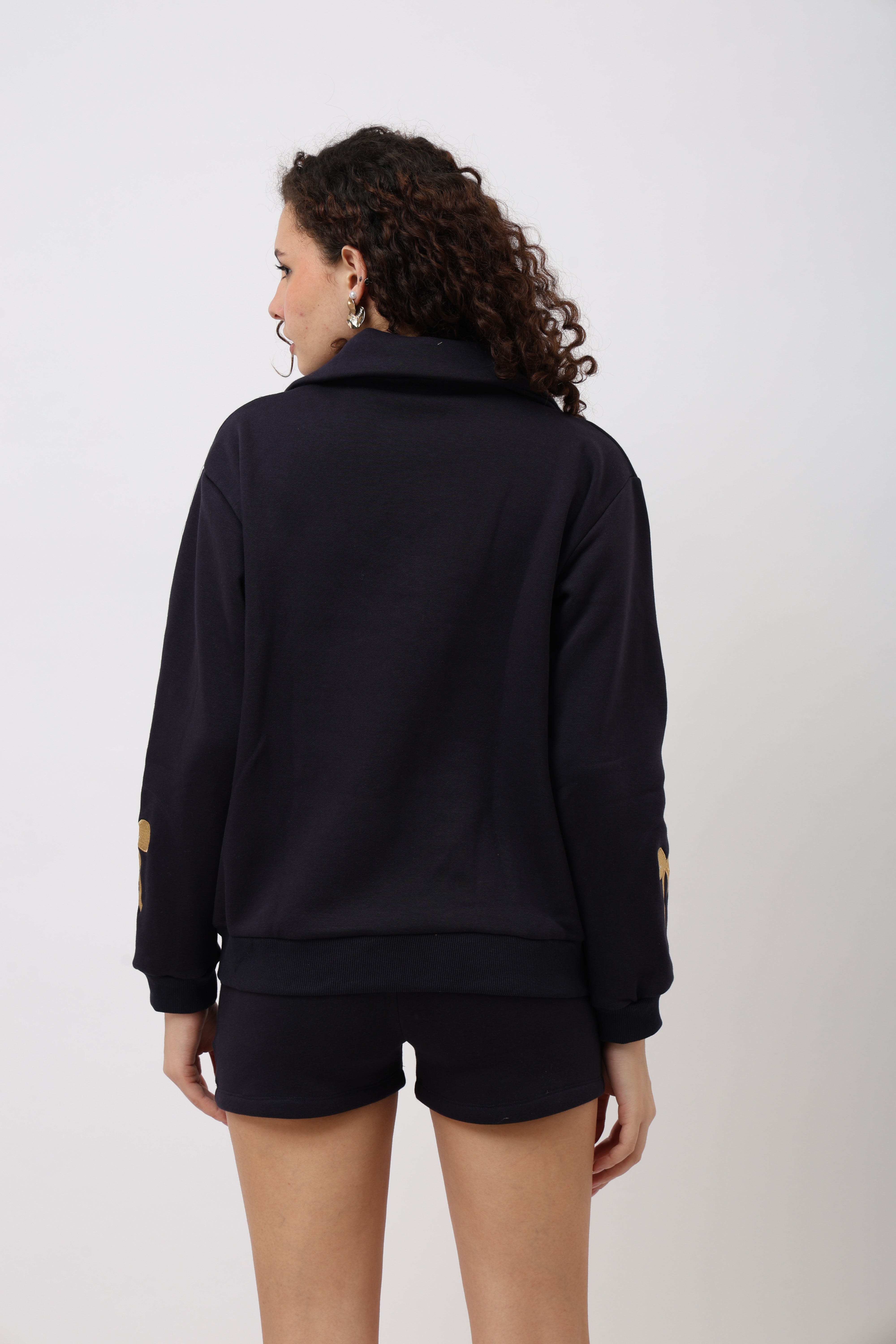 Elva Navy Blue Sweatshirt