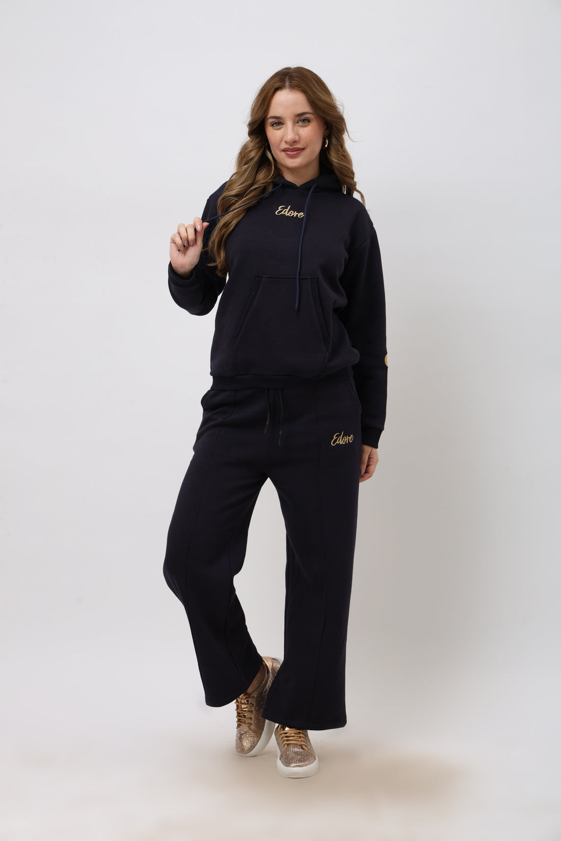 Isola Navy Blue Pintex Pyjama