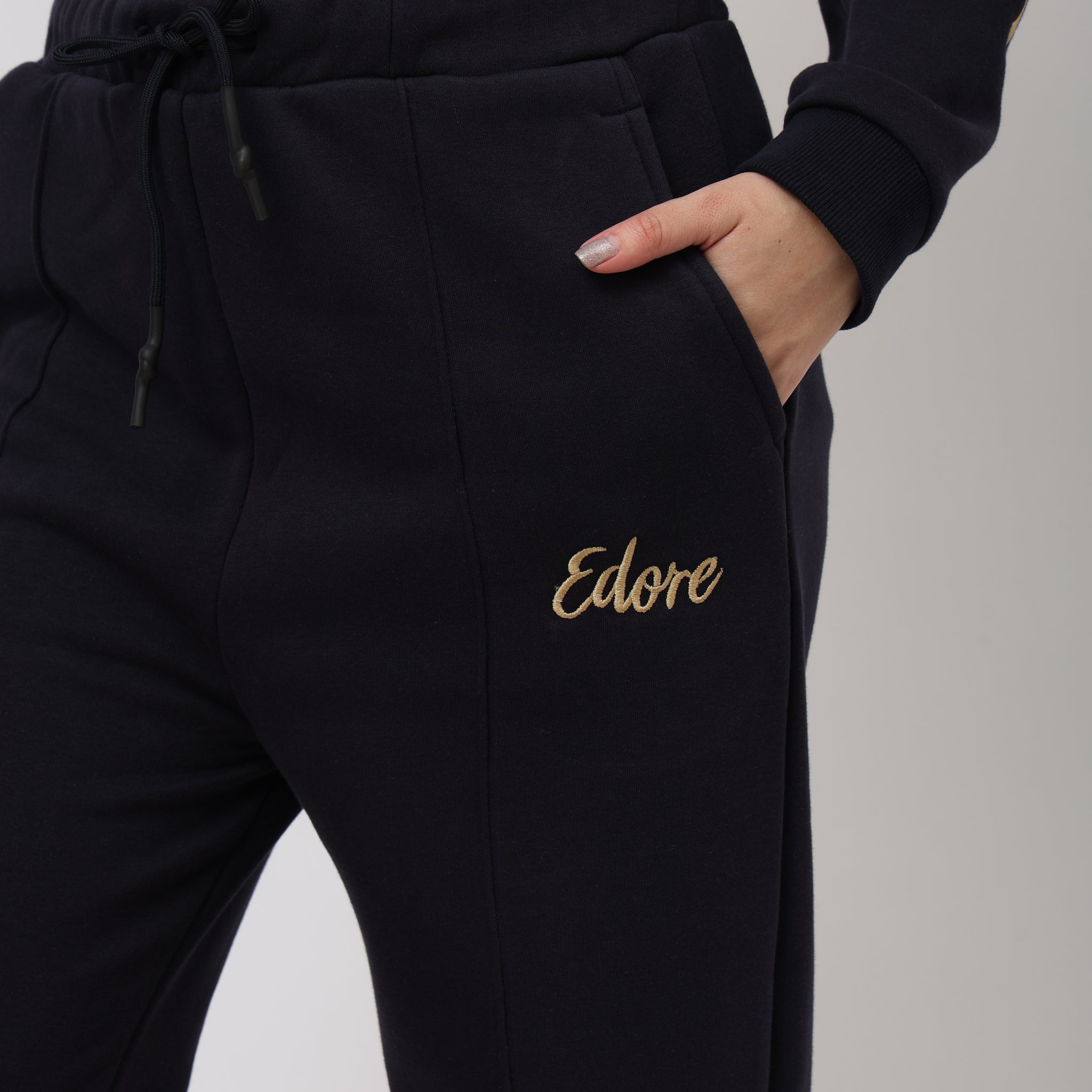 Isola Navy Blue Pintex Pyjama