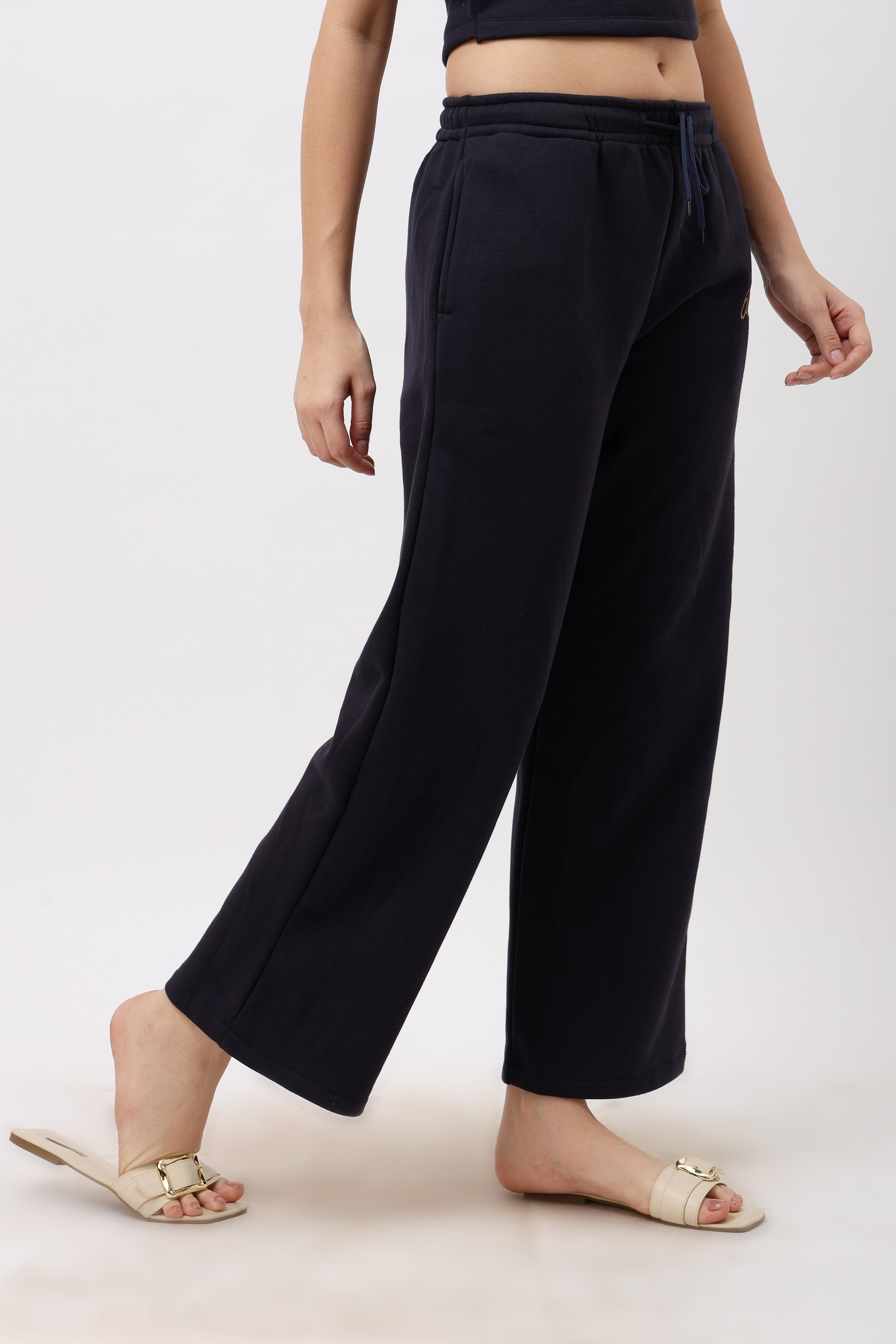 Kaia Navy Blue Relaxed Fit Pyjama