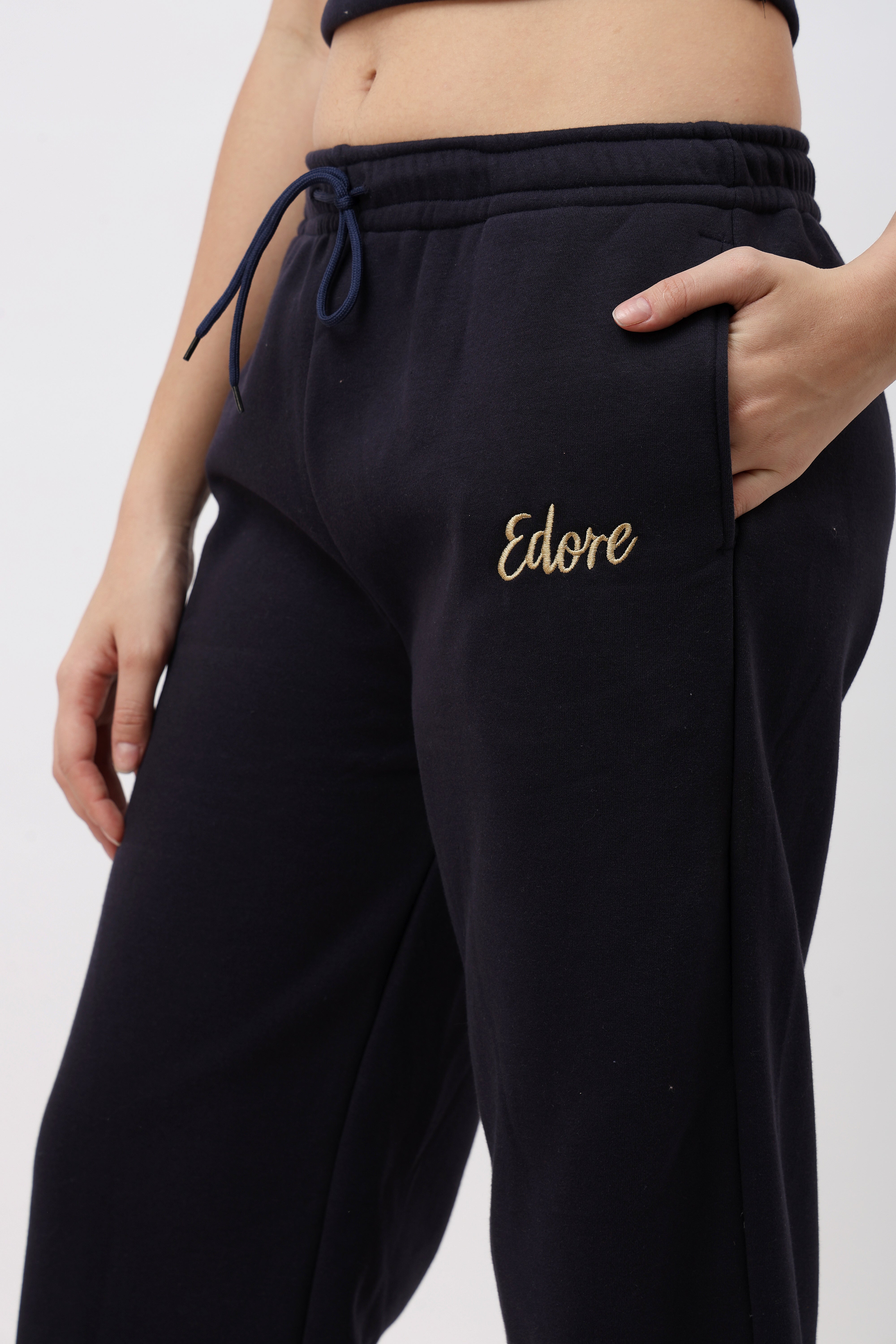 Kaia Navy Blue Relaxed Fit Pyjama