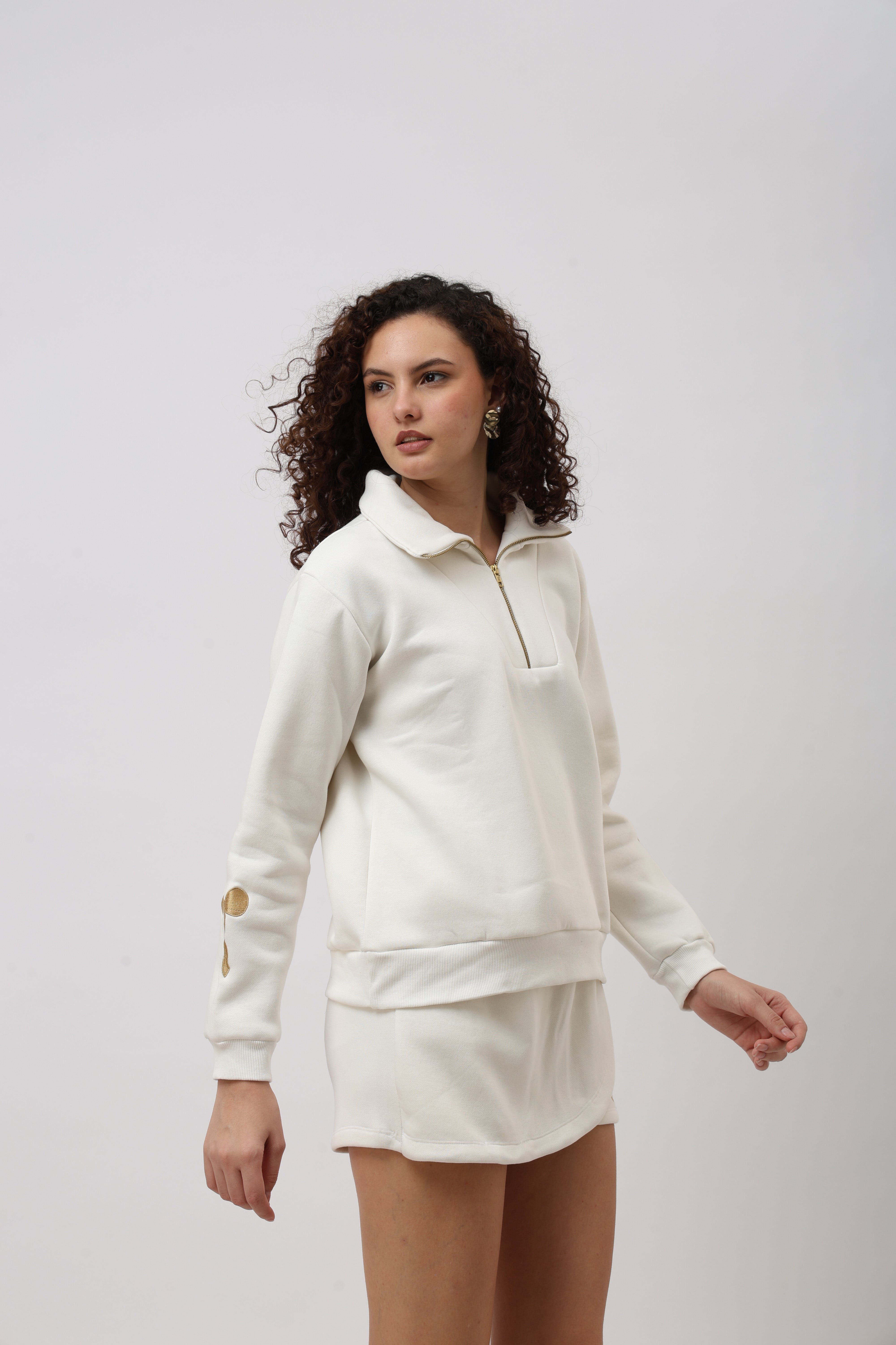 Elva Off White Sweatshirt