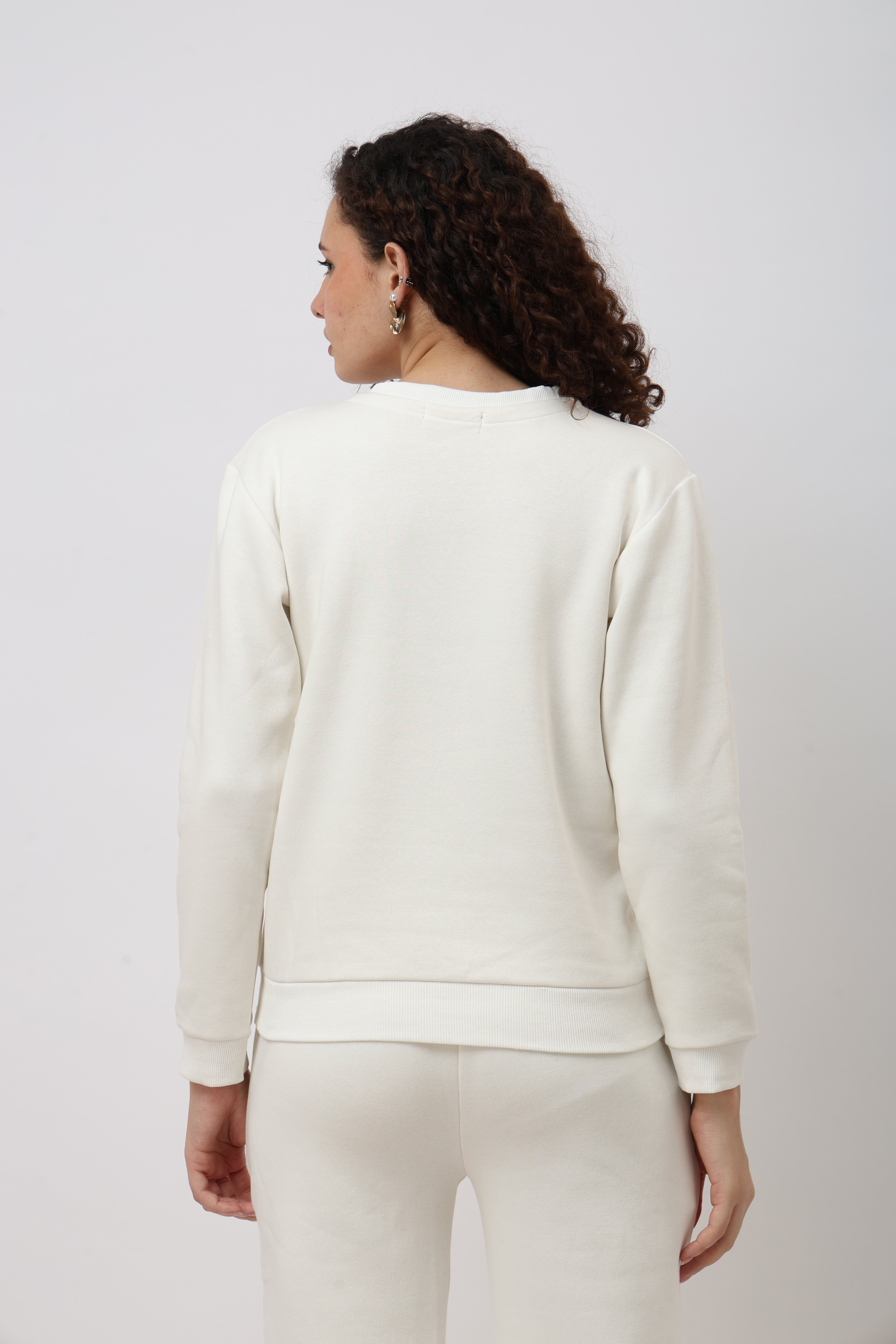 Eron Unisex Off White Sweatshirt