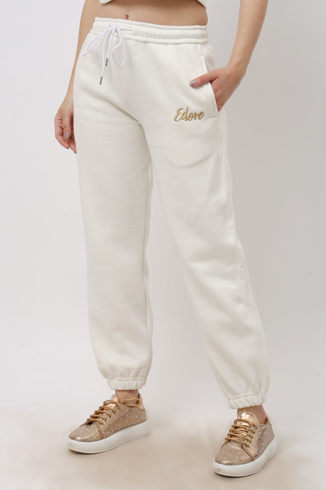 Halo Women's Off White Tapered Pyjama