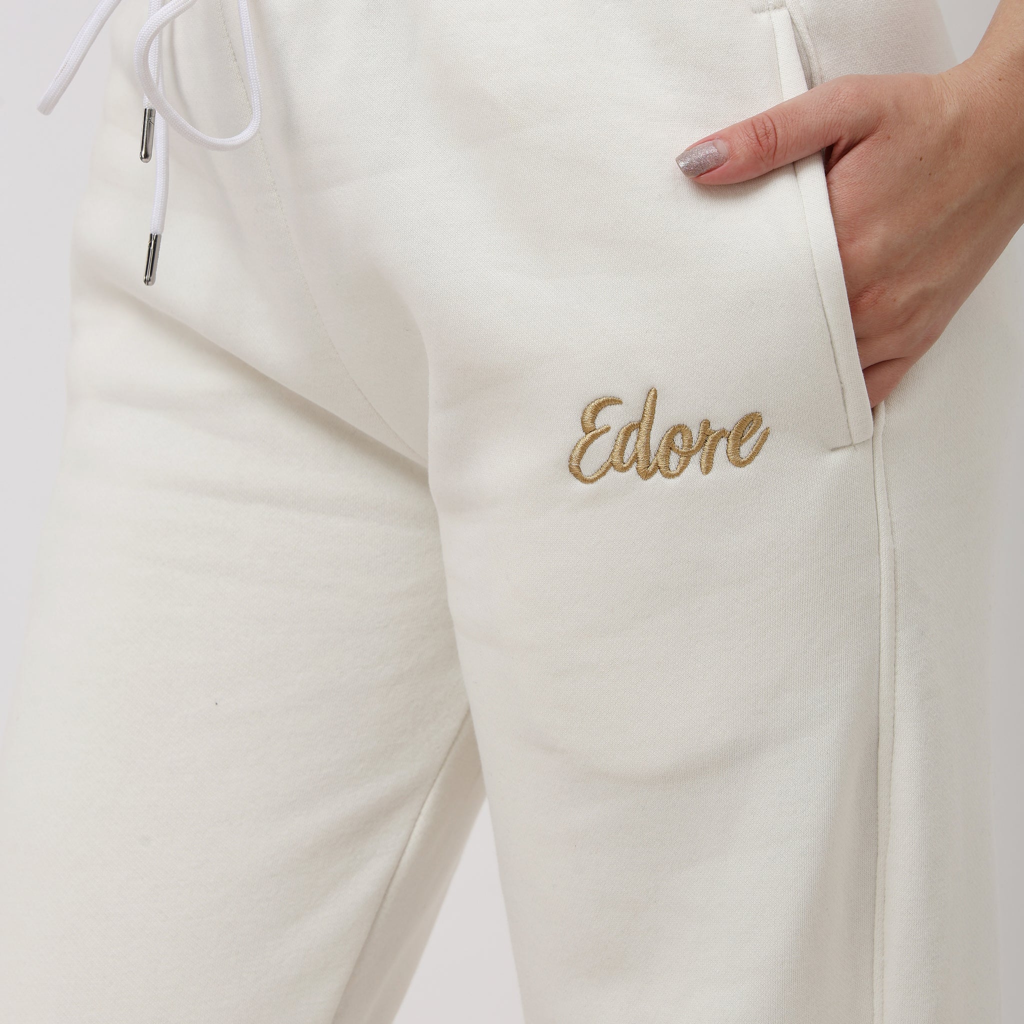 Halo Unisex Off White Joggers