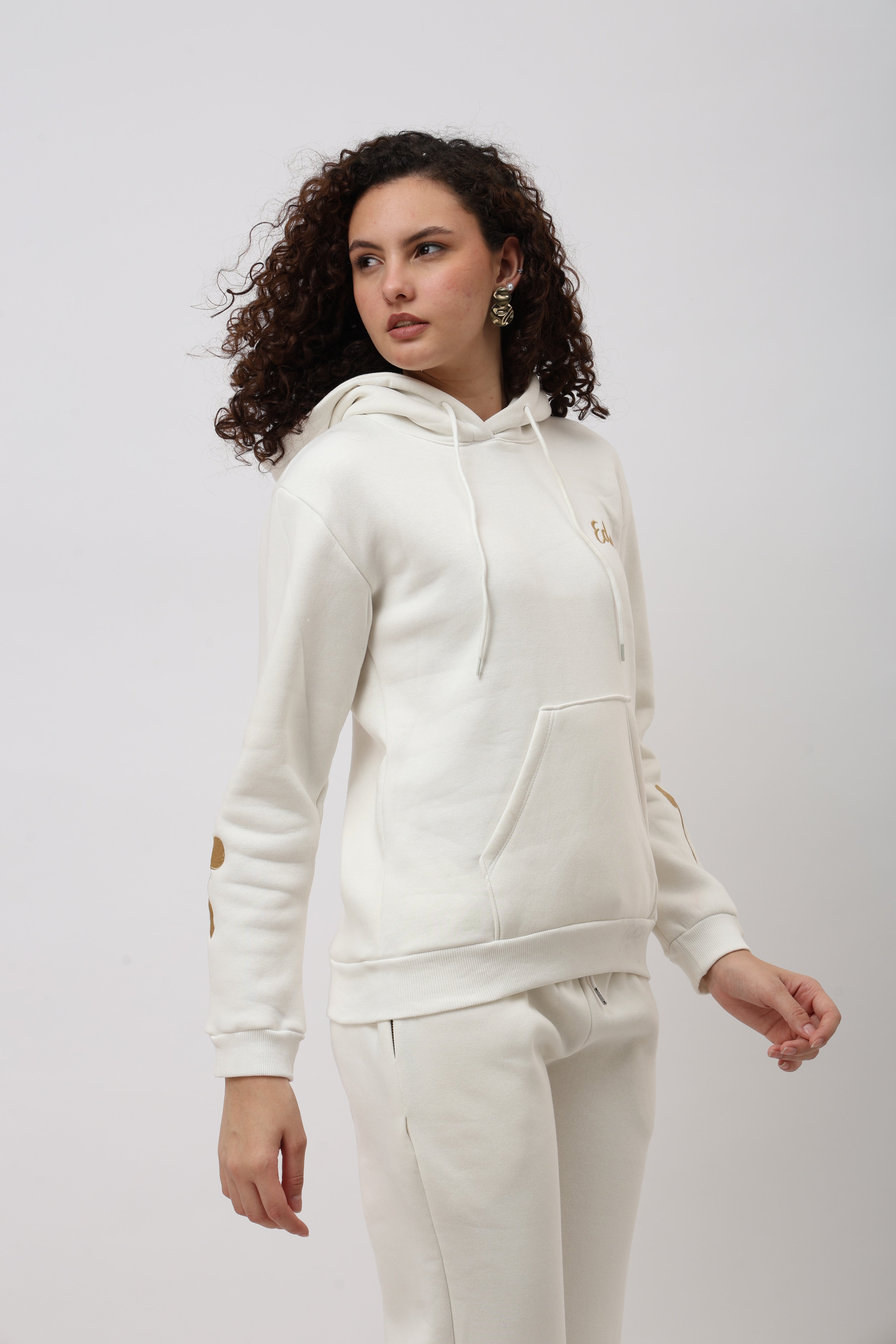 Rhea Off White Bow Hoodie