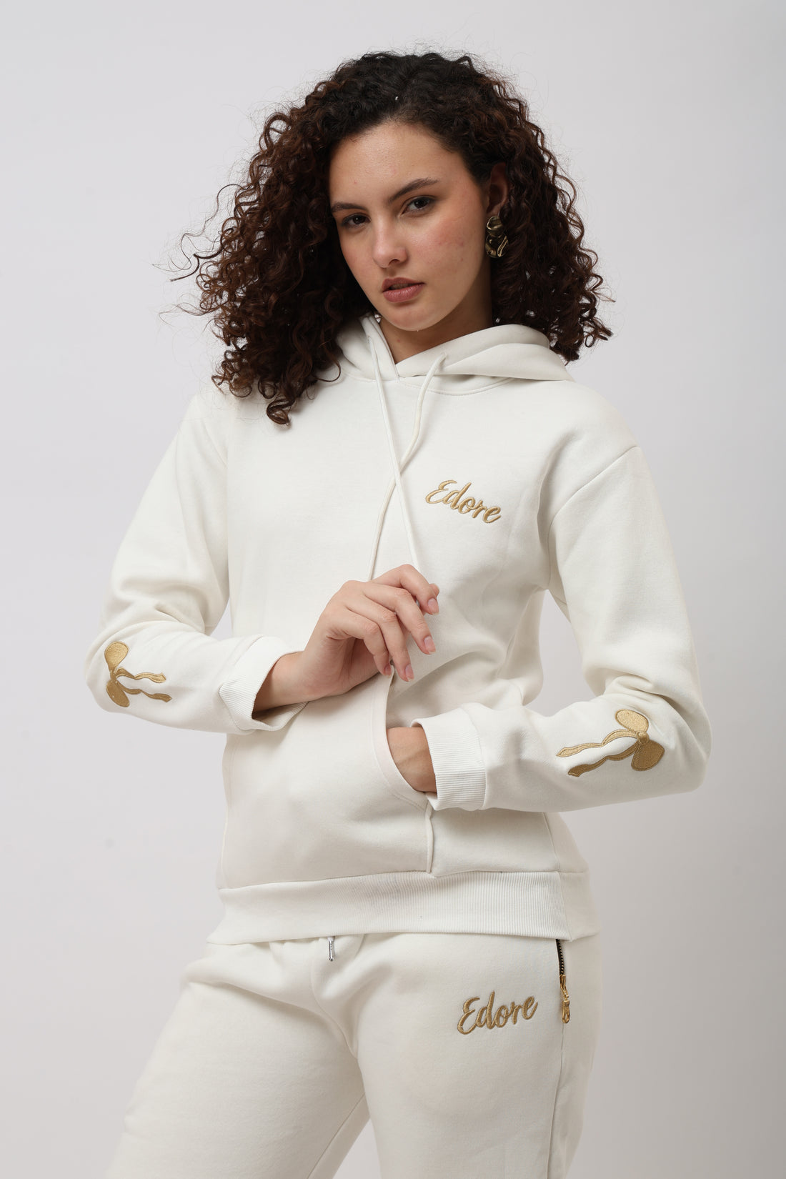 Lume Off White Bow Co-ord Set