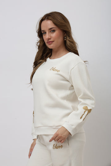 Elara Off White Sweatshirt