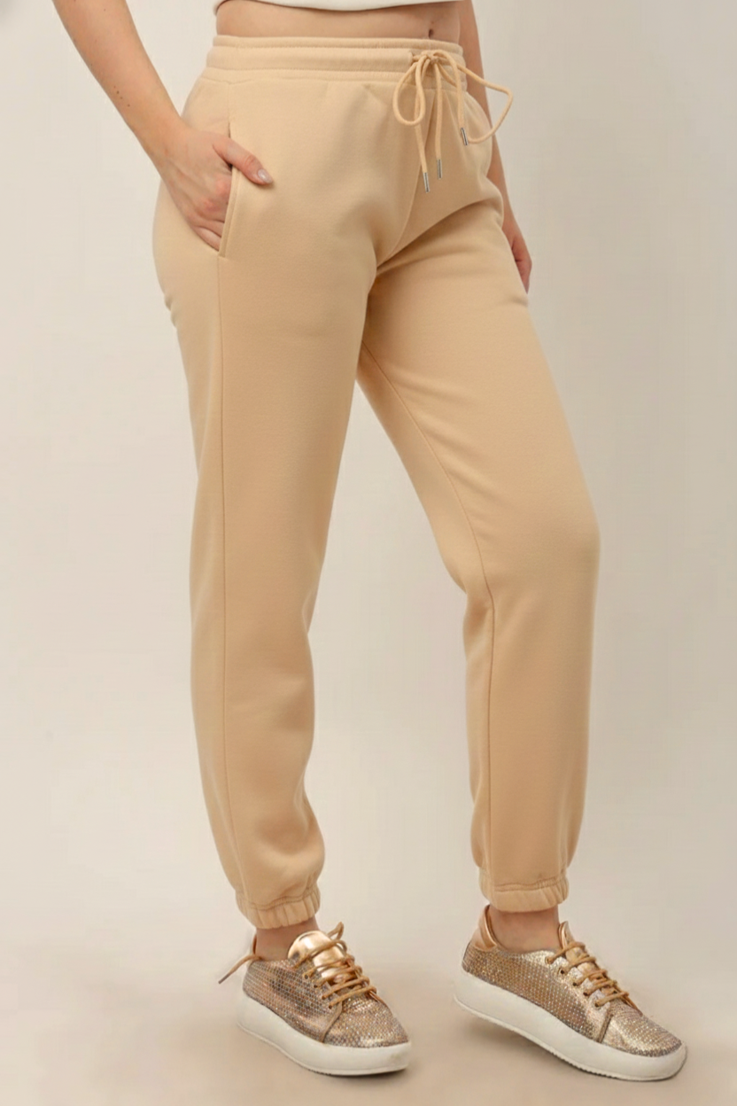 Halo Women's Beige Tapered Pyjama