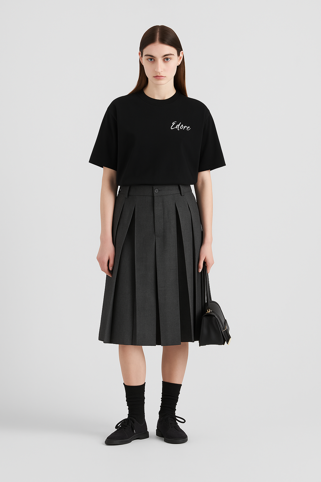 Black Noir Signature Unisex Tee by Edore