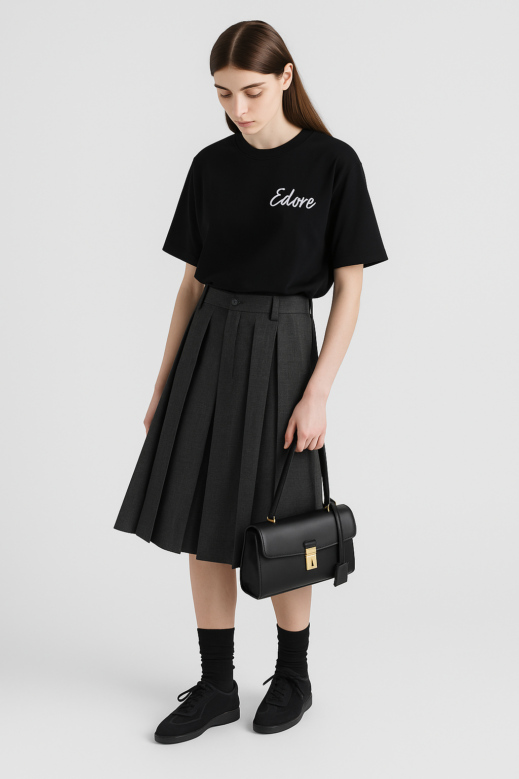 Black Noir Signature Unisex Tee by Edore