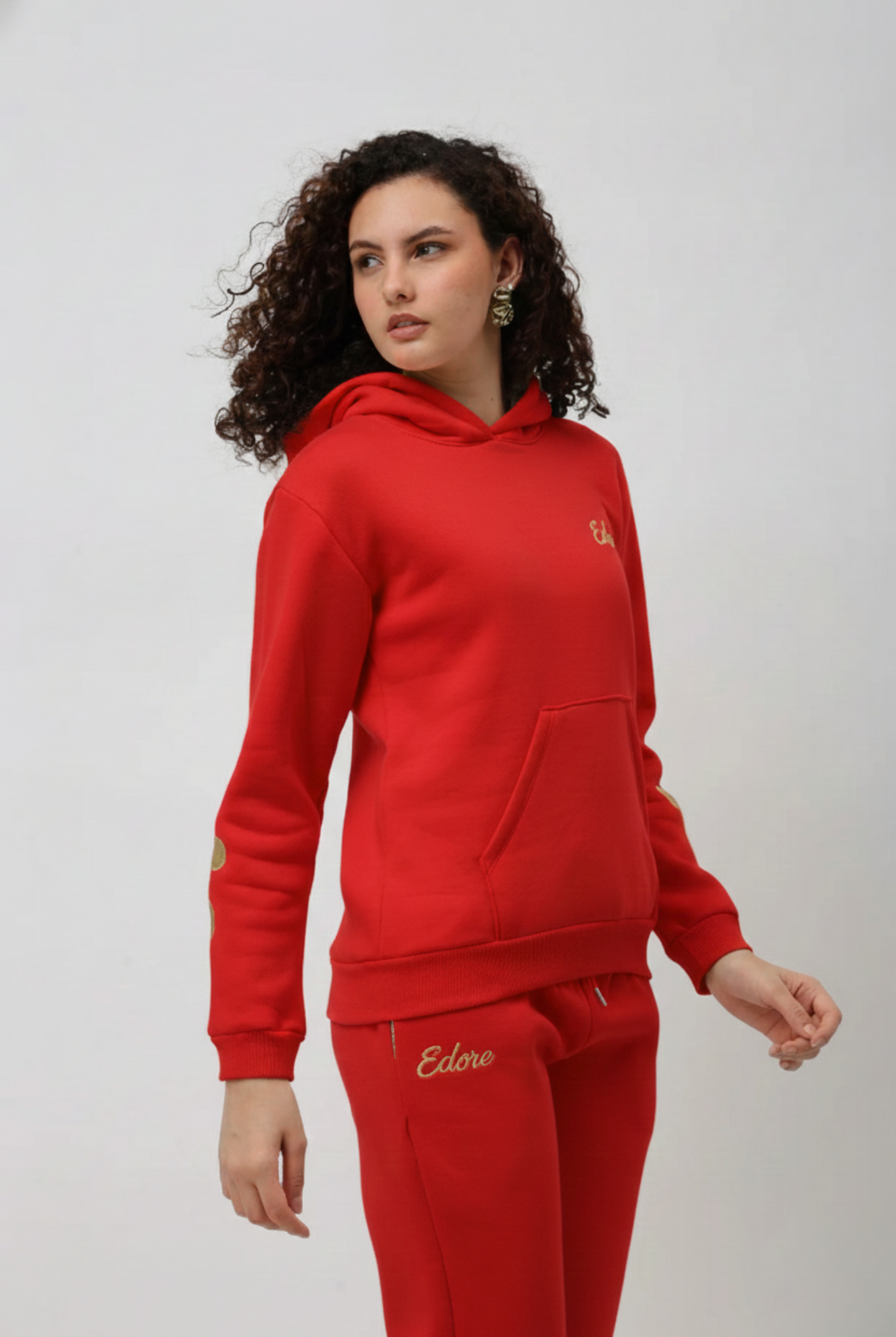 Rhea Red Bow Hoodie