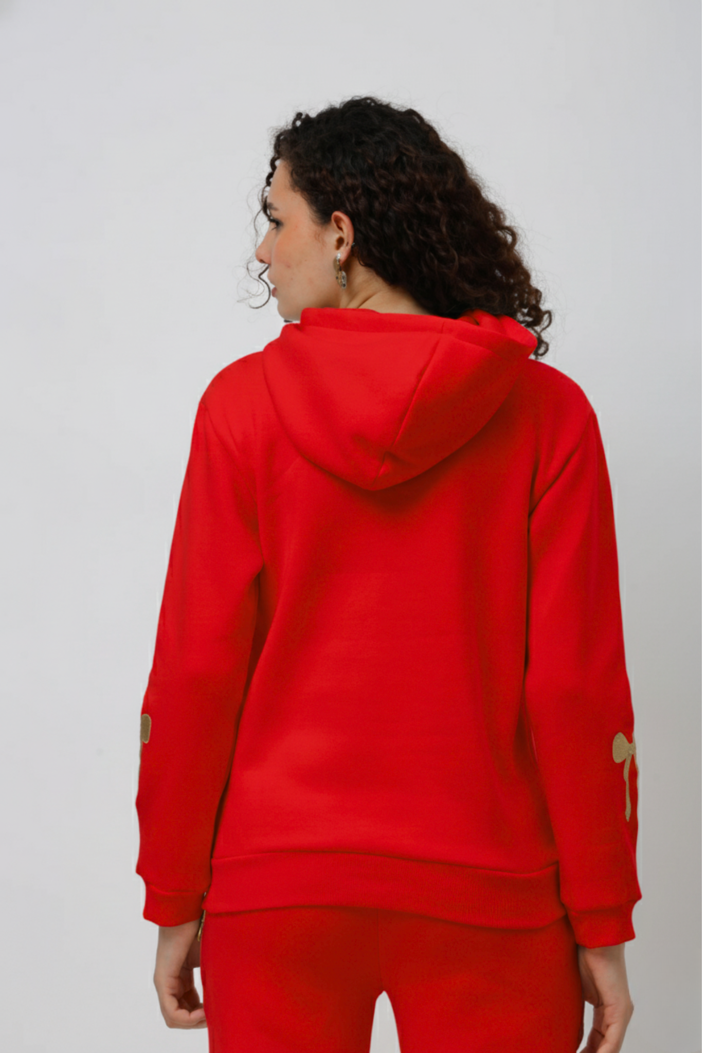 Rhea Red Bow Hoodie