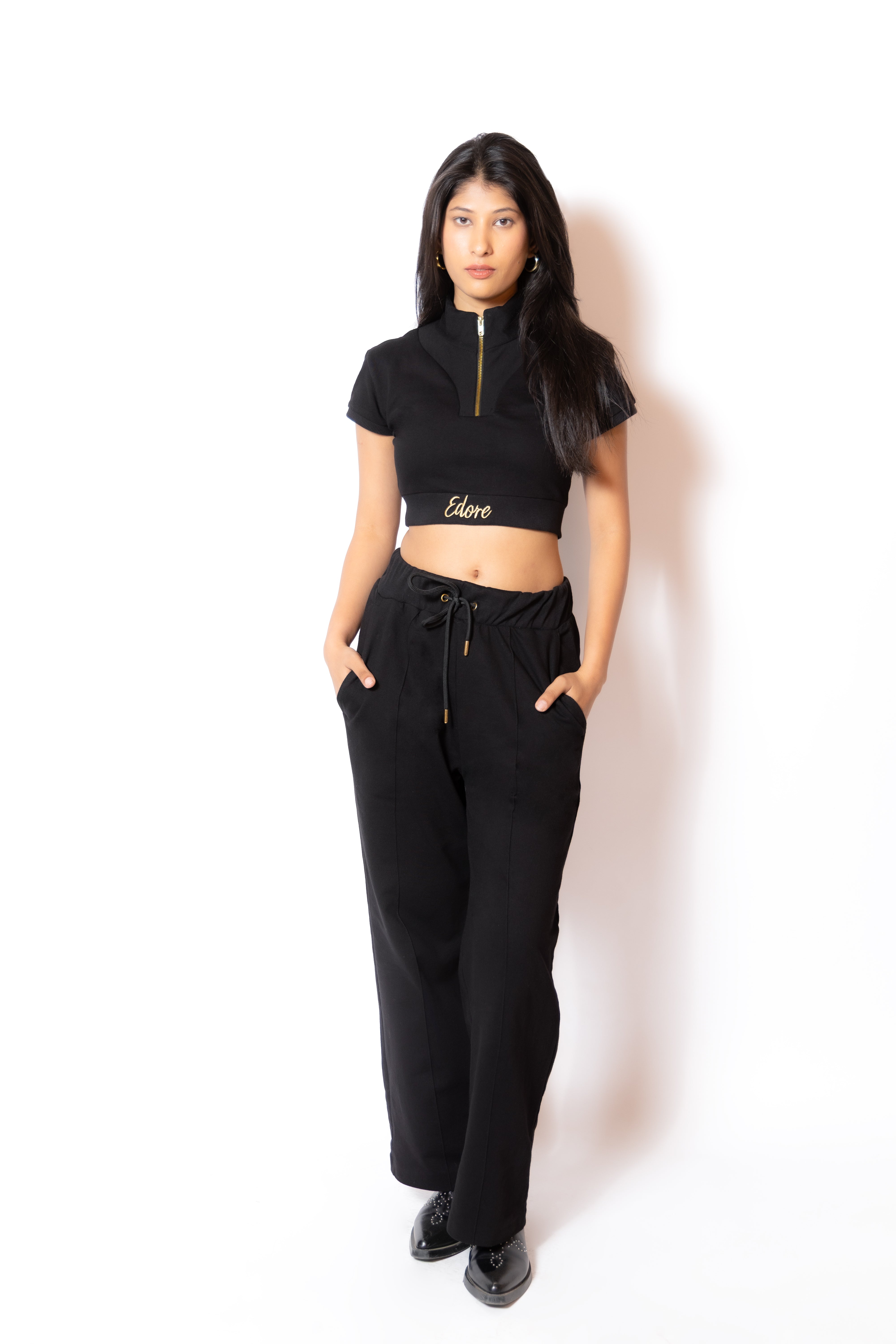 Clémence Zip Crop Top