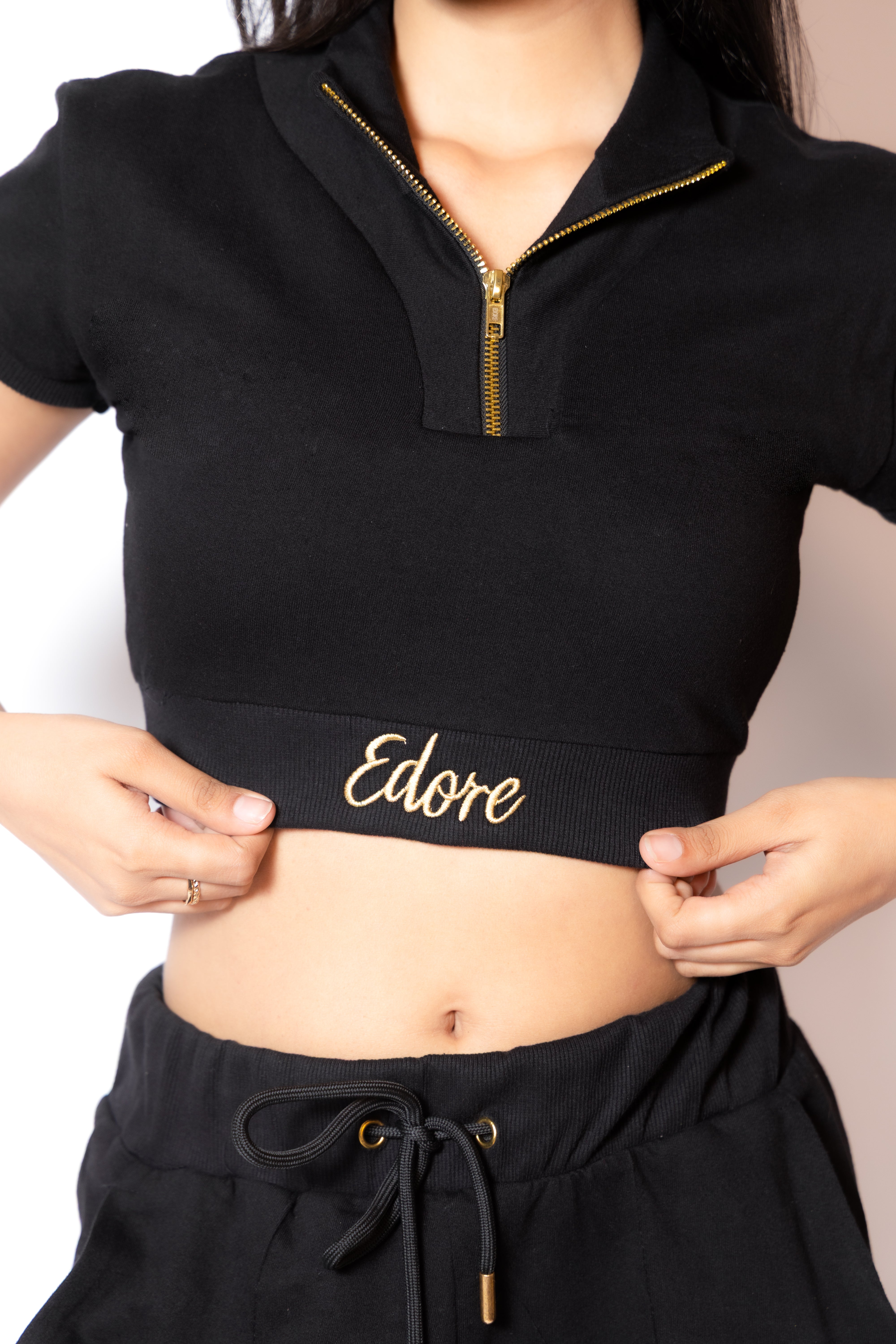 Clémence Zip Crop Top